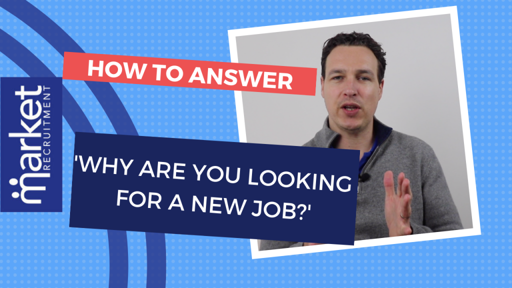 Matt dodgson on video giving advice on how to answer the why you're looking for a new job interview question