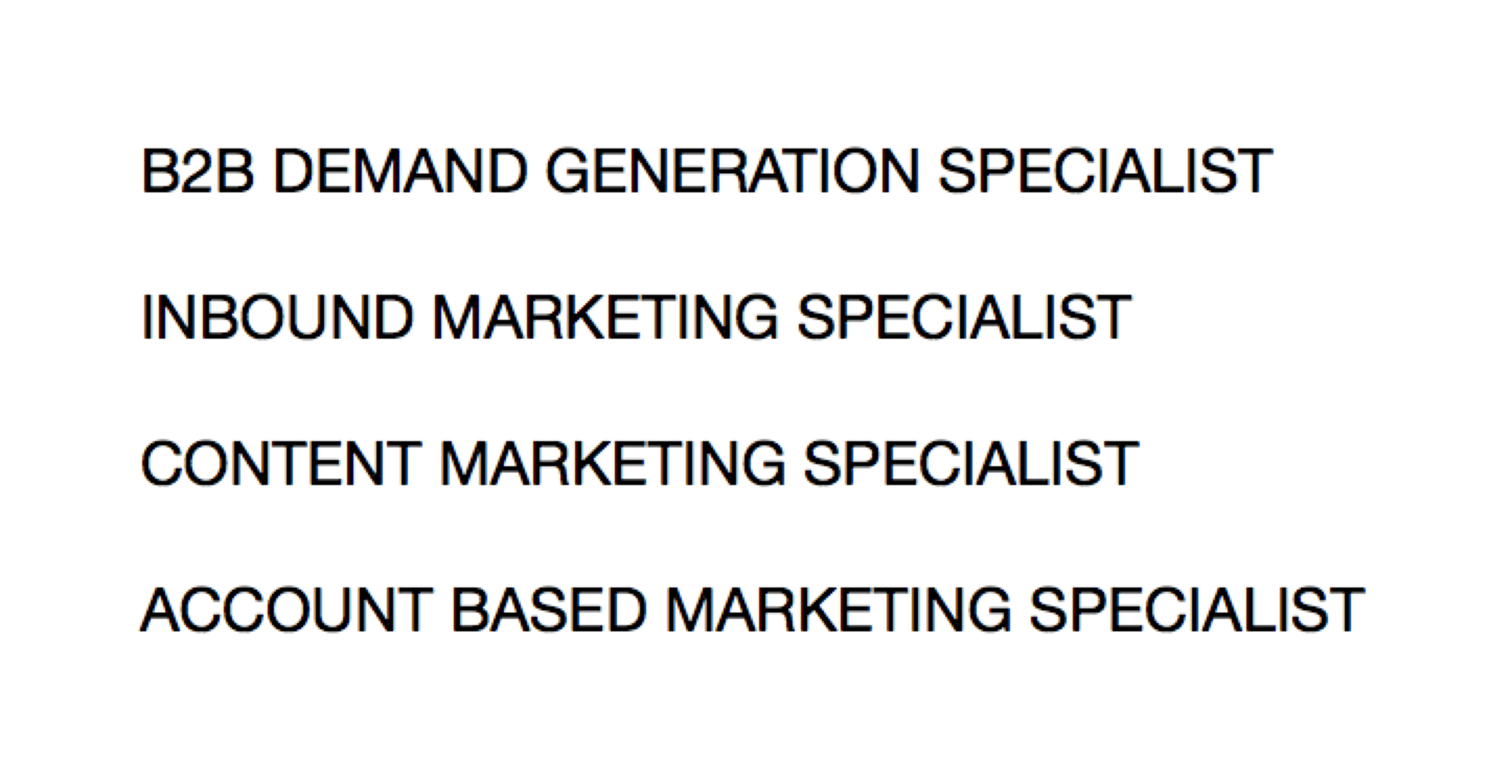 marketing CV headlines