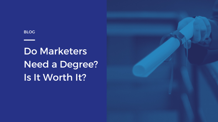 do marketers new a degree