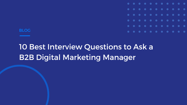digital marketing manager interview questions