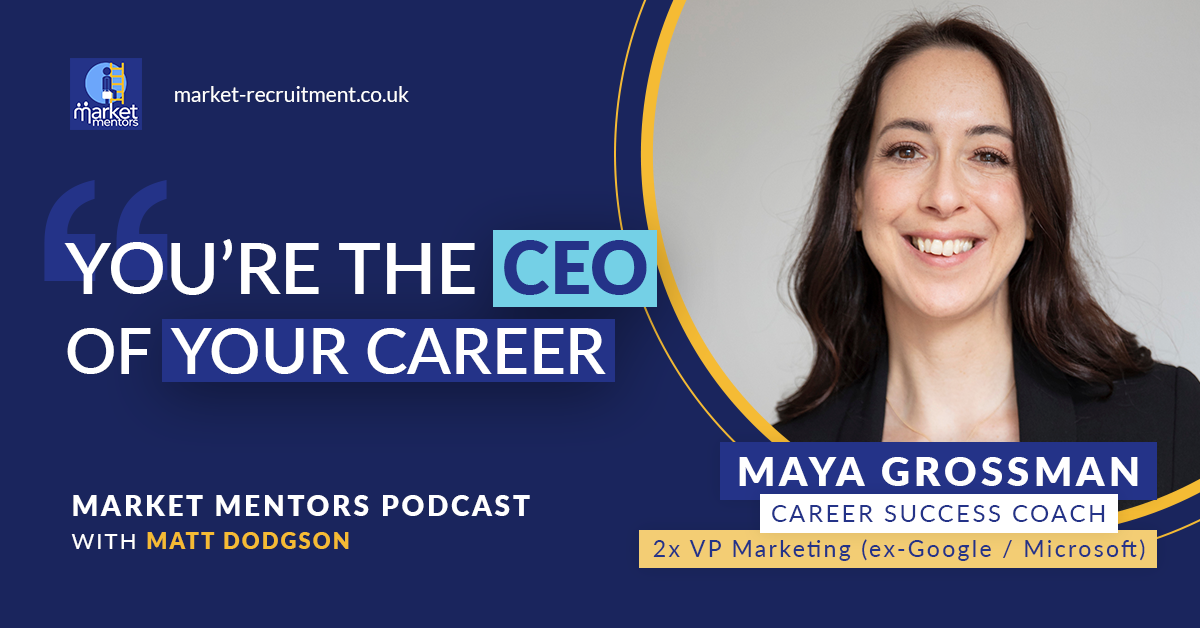 maya grossman talking about marketing careers on the market mentors podcast