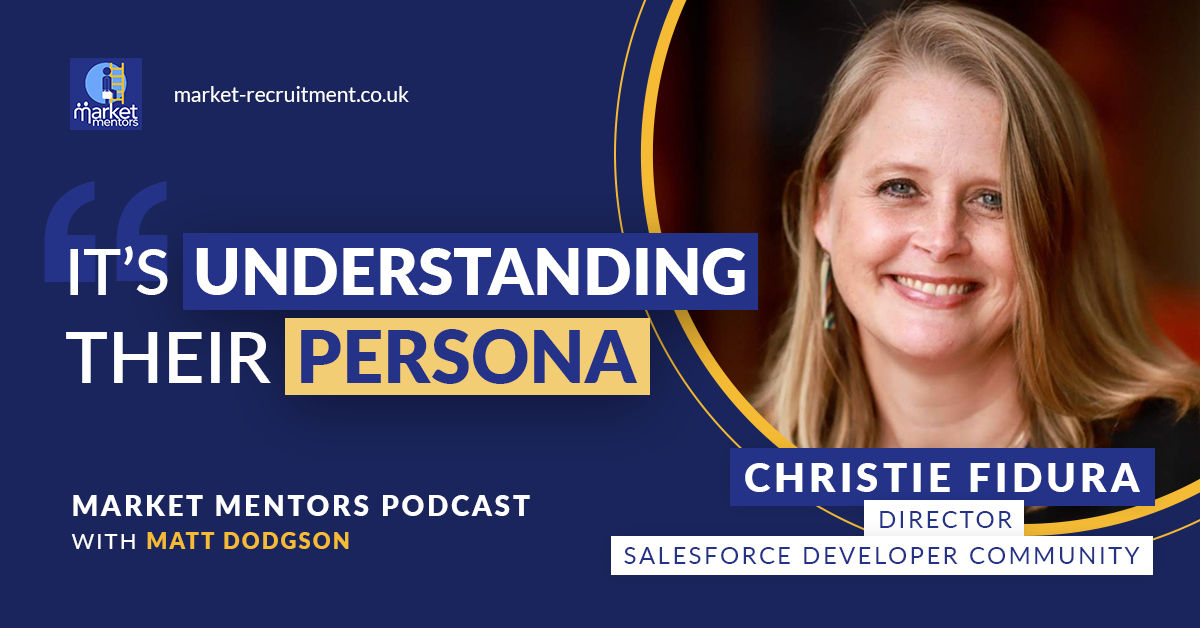 christie fidura talking developer marketing tips on the market mentors podcast